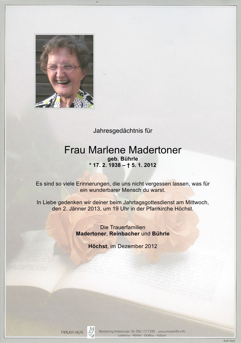 Marlene Madertoner